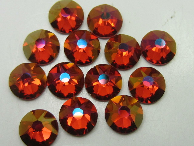 72 pcs. 20ss SCARLET BRANDY FLATBACK European Rhinestones